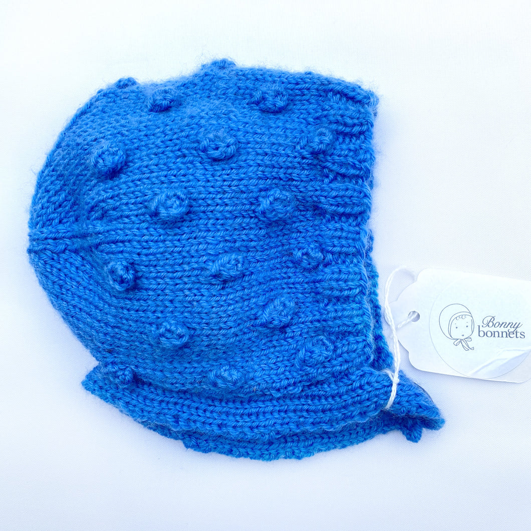 Hand-knitted Popcorn Stitch Bonnet